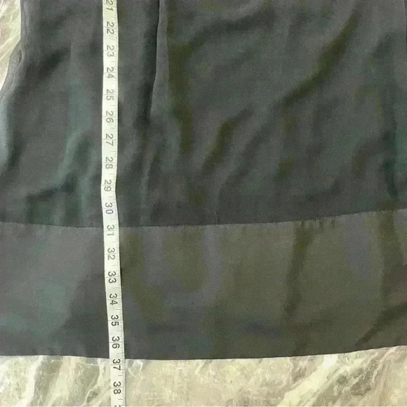 Express Women's Black Sleeveless  100% Silk Dress Sz L Party Cocktail Classic - Picture 3 of 8